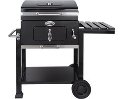 Boretti - Carbone 2.0 Houtskool barbecue - Grilloppervlak 57x42 - met verstelbaar kolenrek - gietijzeren rooster - zwart Boretti - Carbone 2.0 Houtskool barbecue - Grilloppervlak 57x42 - met verstelbaar kolenrek - gietijzeren rooster - zwart