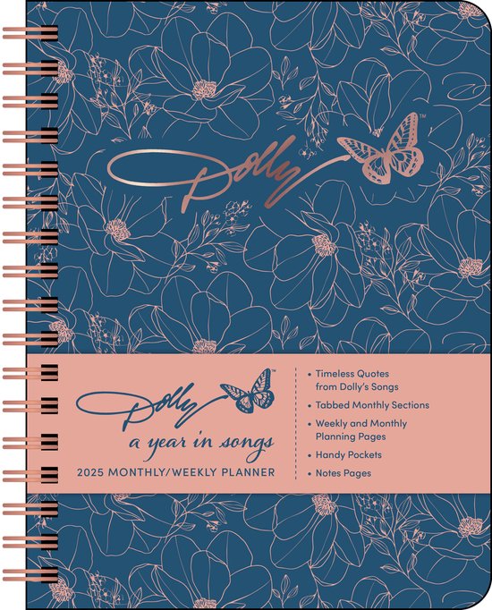 Foto: Dolly parton a year in songs deluxe organizer 2025 monthly weekly planner calendar