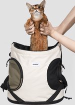 HiDREAM Front-Facing Pet Carrier Backpack - Rugzak Draagtas Reistas hond en Kat - tot 8,5kg - Beige