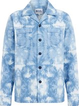 WE Fashion Heren overshirt met tie-dye dessin