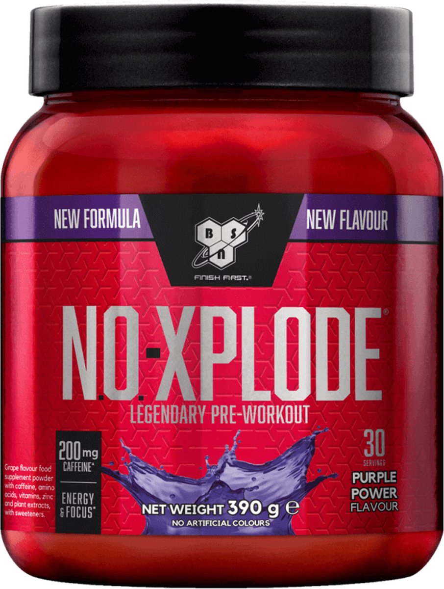 Goedkoopste BSN N.O.-Xplode 3.0 Pre Workout - Pre-Workout – Purple Power – 30 doseringen (390 gram
