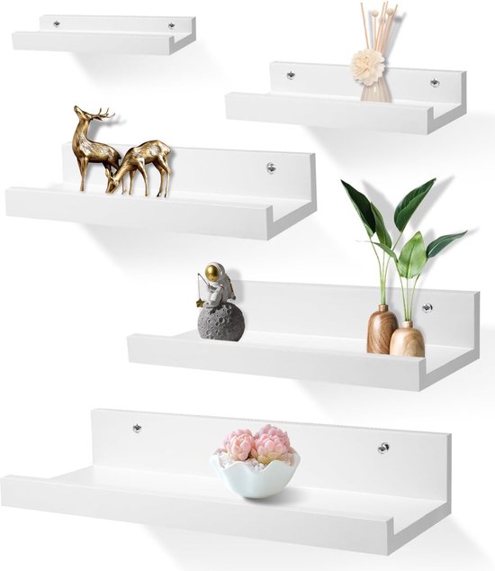 wandrek-wit-zwevende-haken-set-van-5-wandplank-kinderkamer