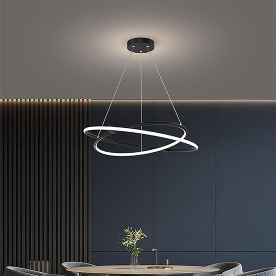 Ring de Lampe Suspendue LED - LED Moderne de Luxe - 2 lampes - Ø 40cm par Ø 60cm -