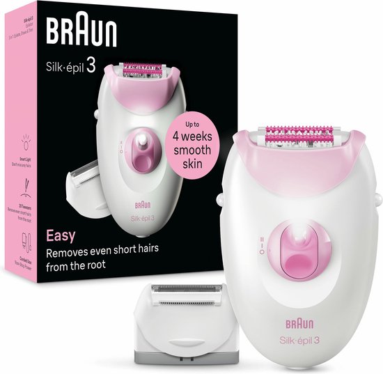 Braun Silk Epil Series 3 3-031 Epilator Roze One Size / EU Plug 220V