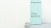 Grace & Green Organic Cotton Tampons - 64 Count - Applicator - Natural Absorption - Improved Protection - Comfortable Fit