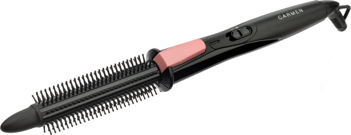 Carmen CB3085 - Krulborstel - 25 Watt - Easyclean - Zwart/roze