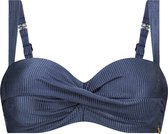 Bikinitop twisted Ten Cate shiny indigo