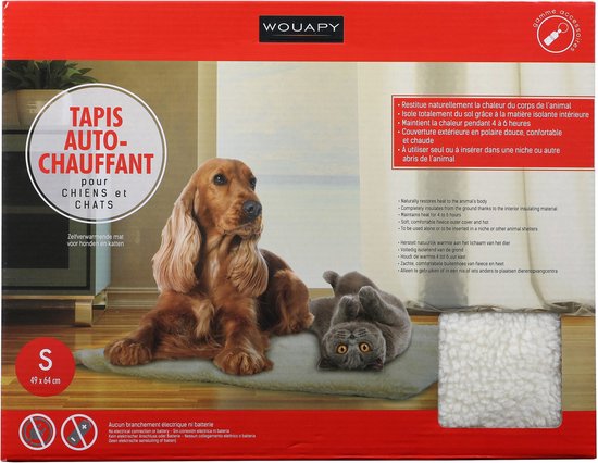 Vulevirtue Kattendeken, zelfverwarmende deken, zelfverwarmende deken voor katten en honden, warmtedeken voor katten, huisdieren, katten, warmtedeken, zelfverwarmend, wasbaar, thermische deken voor