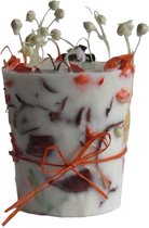 design_by_Amar geurkaars handgemaakte kaars 100% soya wax kaars met droogbloemen