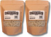 De Biologische Kruidenier - Keltisch Zeezout - Grof - 1 Kilo - GMO Vrij - handige hersluitbare verpakking