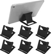 Opvouwbare Multi-Angle Universele Bureaustandaard - Ergonomisch Design - Geschikt voor Smartphones en Tablets - Draagbaar en Verstelbaar - Zwart