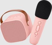 Lalarma Karaoke set - Bluetooth microfoon en luidspreker - Roze
