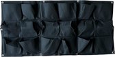 Horizontale tuin met 18 Plantenzakken voor Buiten en Binnen - Hangende Plantenzak - 100 cm x 50 cm - Hangende Moestuin - Plantenwand - Verticale Tuin - Plantenzakken voor 18 planten - Plantenmuur