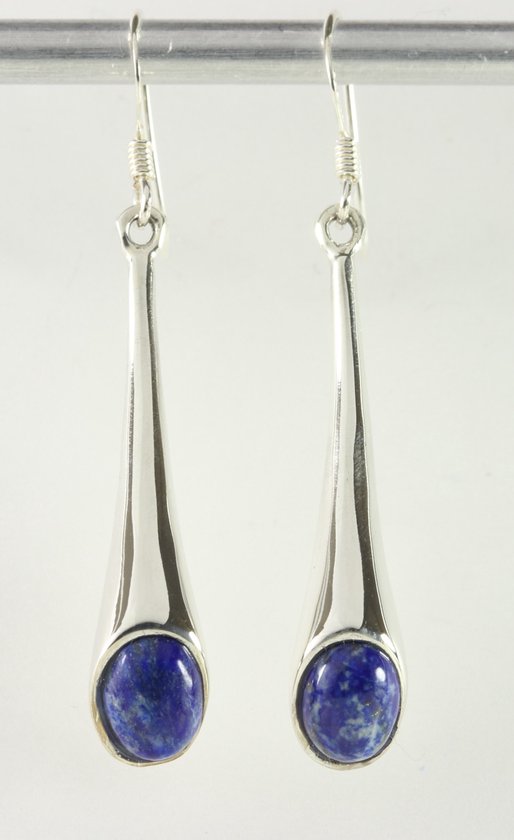 Boucles d'oreilles en argent avec lapis lazuli