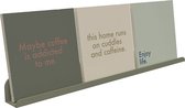 Richel plankje metaal - Groen - 33cm - Tegel plankje - fotolijstplankje staal - fotoplank