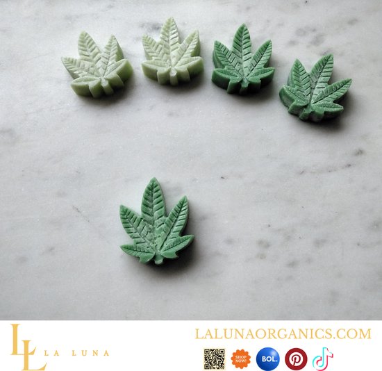 La Luna Organics - Leafy Hemp Melts- Munt - wax melt 7stuks- 100%natuurlijk sojawas - Nature's Aroma Infusion