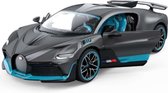 Bugatti Divo (Grijs/Blauw) (20 cm) 1/24 Rastar {Modelauto - Schaalmodel - Miniatuurauto}