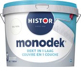 Histor Monodek Muurverf Mat - Dekt in 1 laag - Afwasbaar - Geschikt voor binnen - 10 liter - RAL 9016