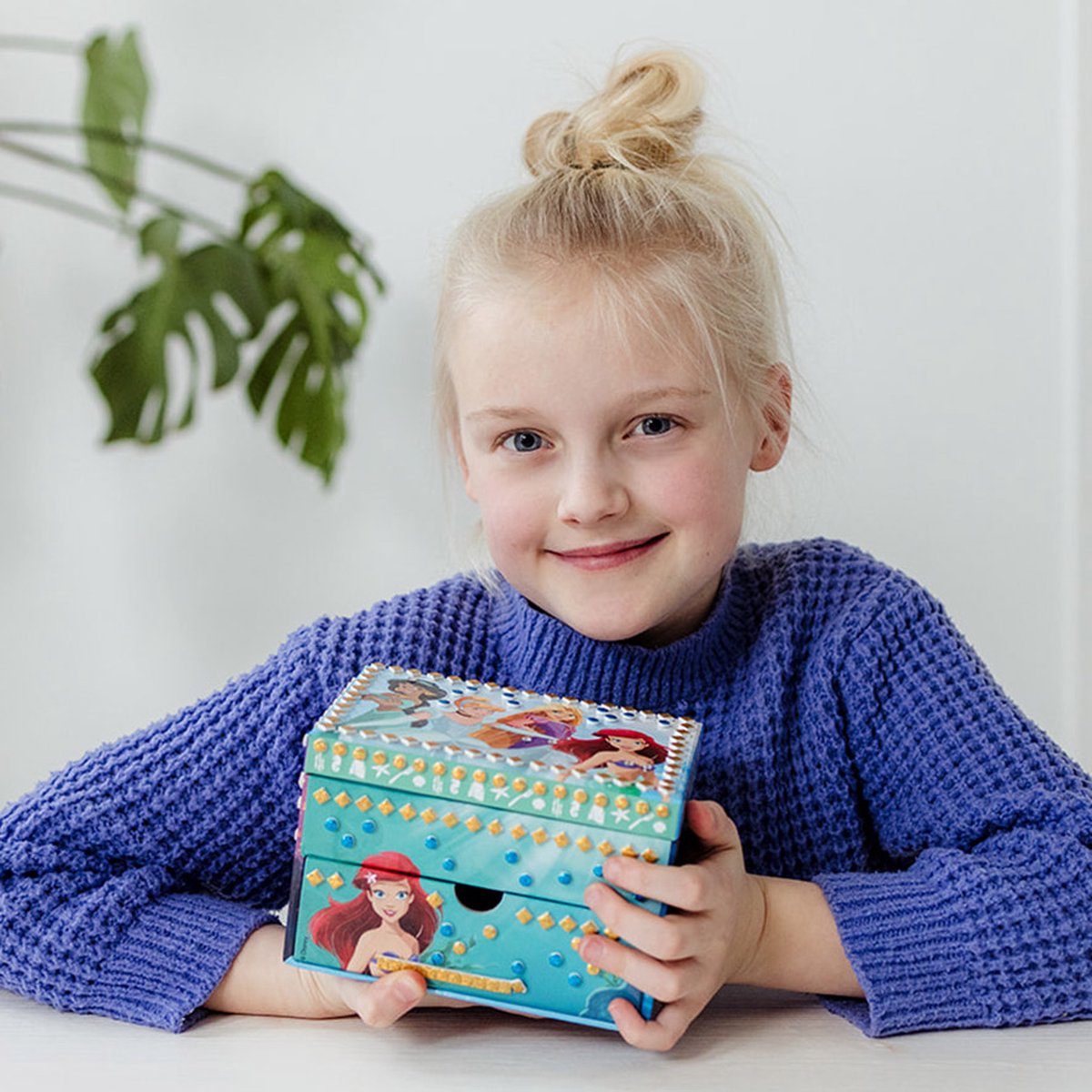 Disney Princess Totum - prinsessen sieraden doosje juwelenkistje versieren met mozaïek - speelgoed meisjes knutselset vanaf 3 jaar — afbeelding 9