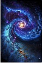 Poster (Mat) - Ruimte - Heelal - Sterren - Kleuren - 60x90 cm Foto op Posterpapier met een Matte look