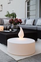 8 Seasons Design Shining Tealight Ø 60 - Theelicht lamp binnen / buiten - Wit - Led - Warm wit licht - H50 cm