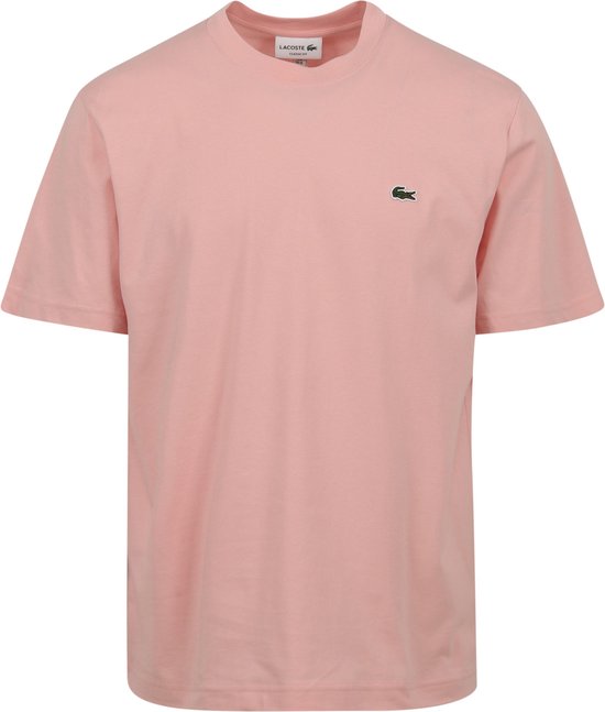 Lacoste - T-Shirt Roze - Heren - Maat XL - Regular-fit