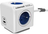Cubenest PowerCube Extended USB A+C PD 20 W 1,5 m Type E, Blauw