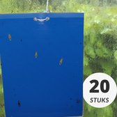 blauwe lijmvallen 20 stuks tegen thrips trips insecten vangplaten lijmplaten voor binnen, buiten, kweektent of kas