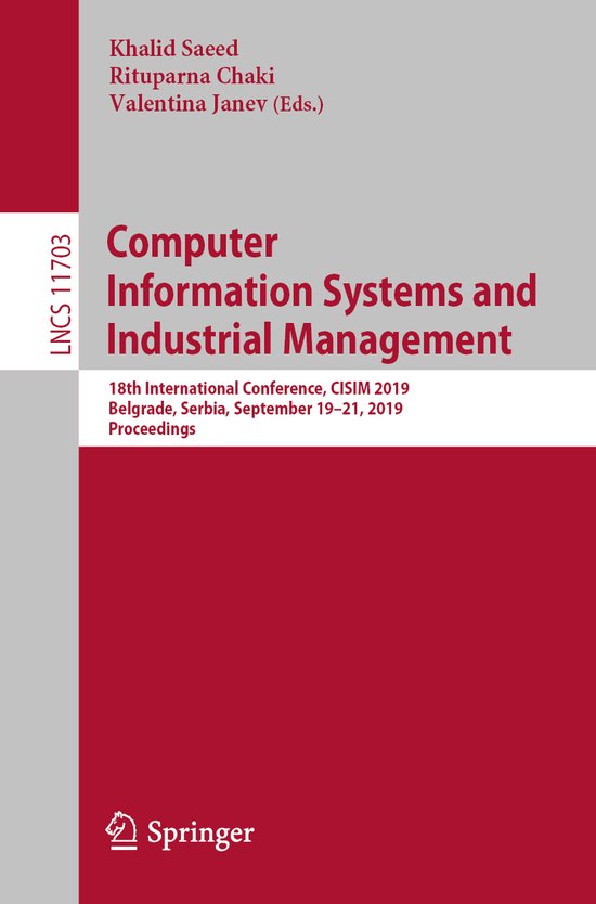 Lecture Notes in Computer Science11703- Computer Information ... - cover