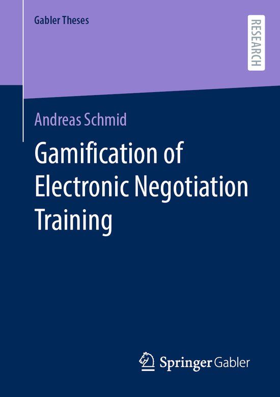 Gabler Theses- Gamification of Electronic Negotiation Traini ... - cover