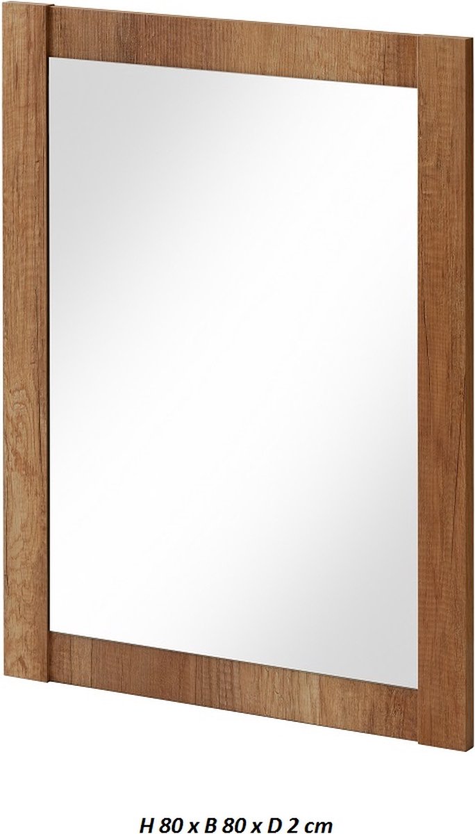 Sanifun spiegel Classic Oak 800 x 800 Eiken