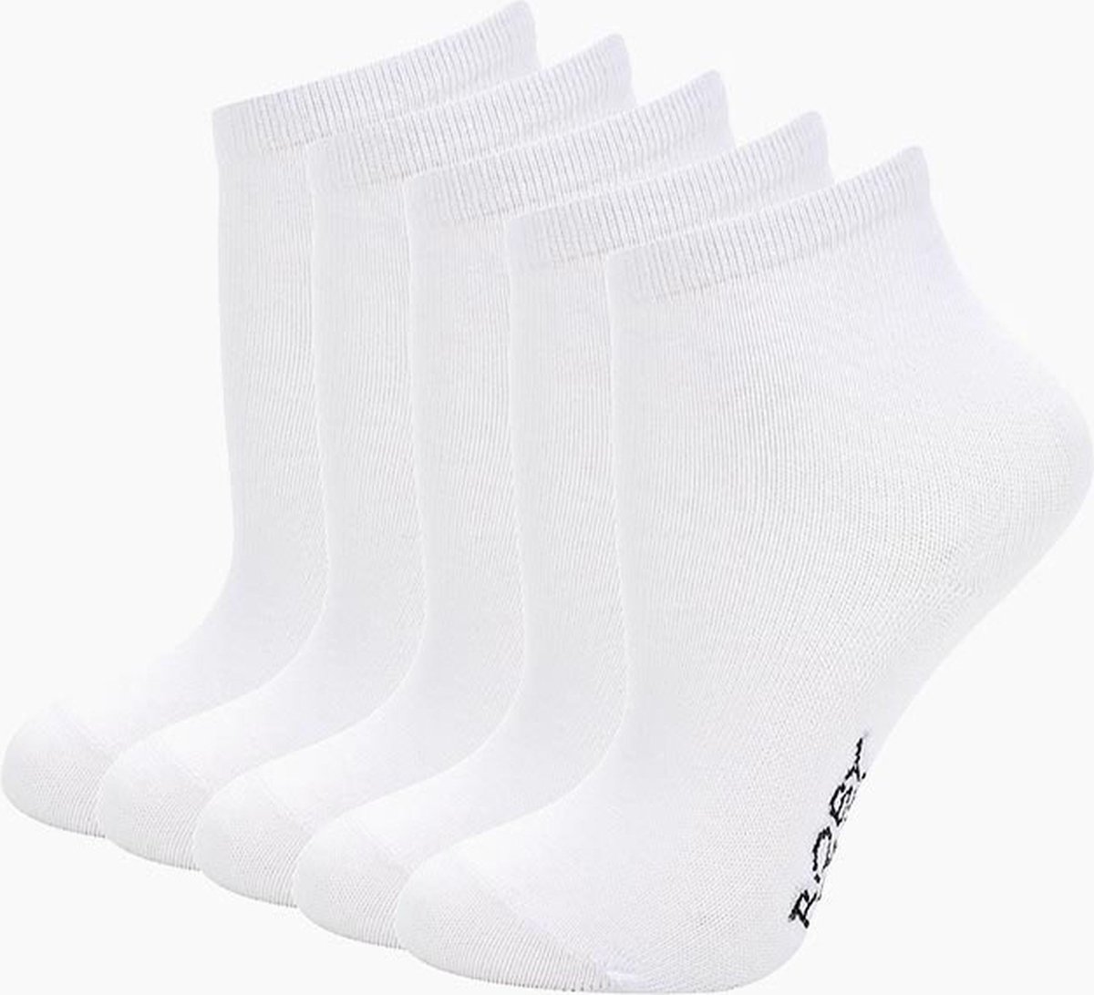RobyKris Kids 5 paar kindersokken - Wit - Maat 31/33