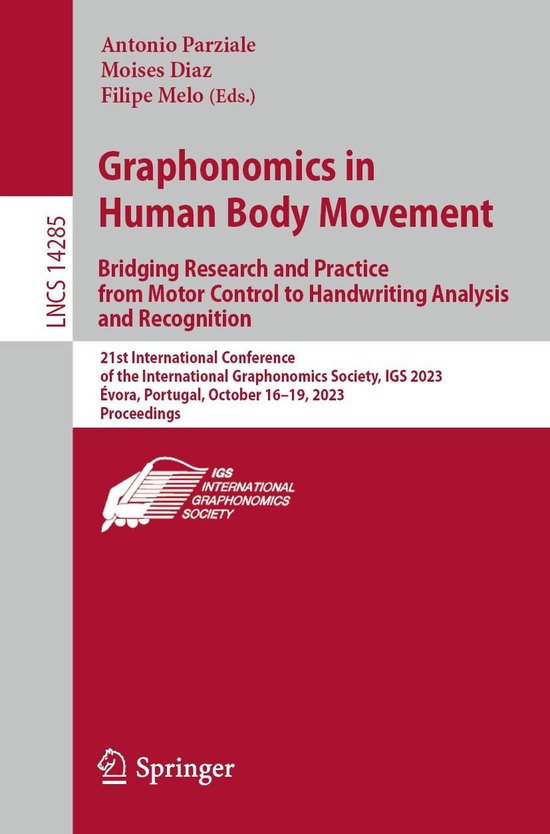 Springer Nature Proceedings Computer Science - Graphonomics  ... - cover
