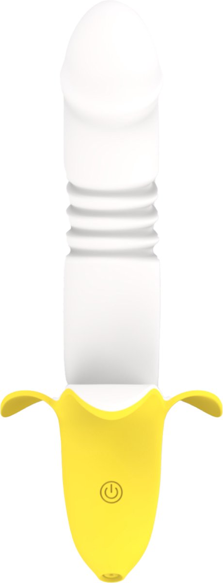 Goedkoopste Cupitoys® Stotende vibrator banaan - 19,3cm - 12 standen standen - Vibrators voor vrouwen en mannen - Sex toys voor vrouwen en mannen