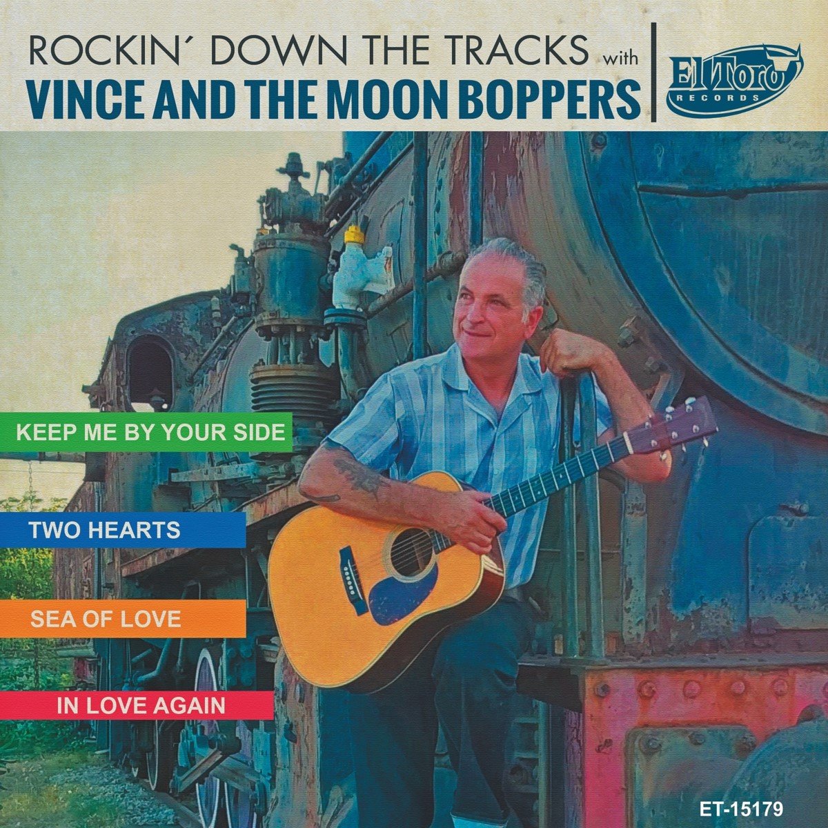 Vince And The Moon Boppers - Rockin`Down The Tracks (7" Single)