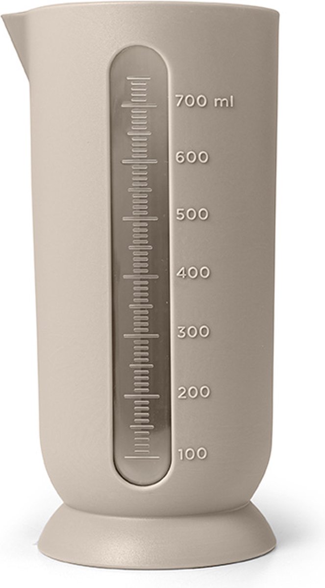 Maatbeker QB - medium - 750 ml - Ø 8,7 x H 19 cm - Mokka grijs