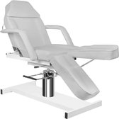 Fauteuil cosmétique — fauteuil esthétique hydraulique avec repose-pieds — canapé de massage — fauteuil de traitement gris