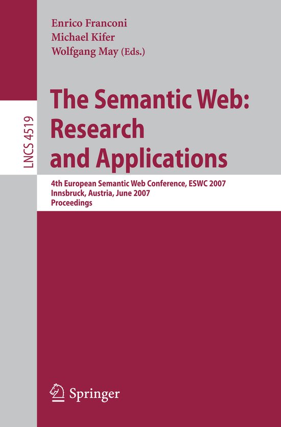 The Semantic Web: Research and Applications - cover