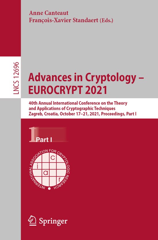 Advances in Cryptology EUROCRYPT 2021 - cover