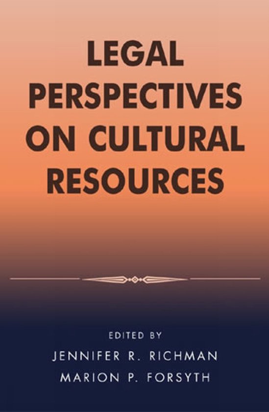 Legal Perspectives on Cultural Resources - cover