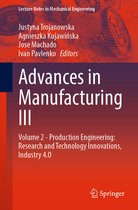 Lecture Notes in Mechanical Engineering- Advances in Manufacturing III