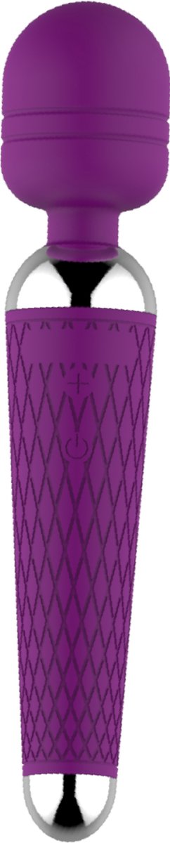 Cupitoys® Wand Vibrator Met Reliëf - Vibrators Voor Vrouwen - 16 Standen - Paars