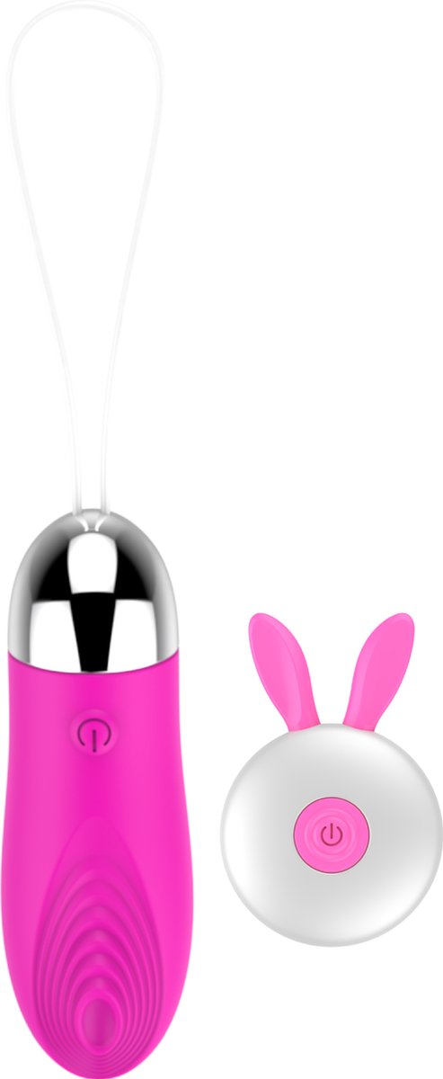 Vibrerend ei voor G-spot - Met afstandsbediening - 9,8cm - Roze