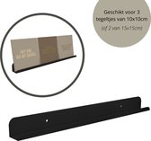 HOYA Living - Richel plankje metaal - JOYA Black 33cm - Tegel plankje - fotolijstplankje staal - fotoplank