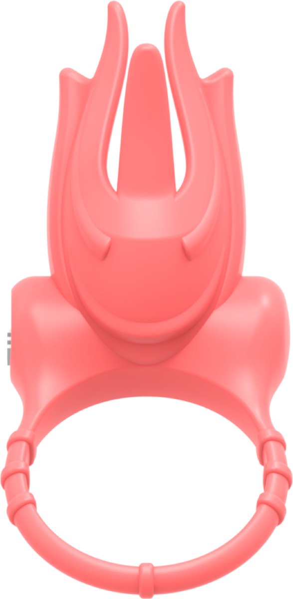 Goedkoopste Vibrerende cockring met rabbit - Lichtroze