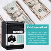 Coffre-fort avec code PIN - Black - Money Box Bank - Monnaies et argent bref - Rétention automatique du rouleau
