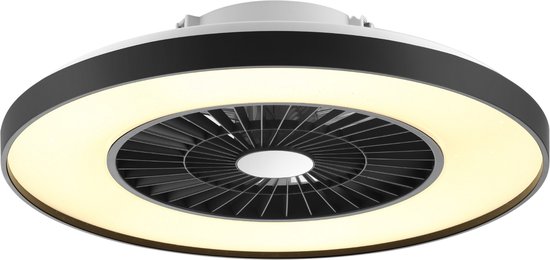 Bright Home Plafondventilator Anton Met Verlichting - 127cm - 6 Snelheden - Afstandsbediening - Wit
