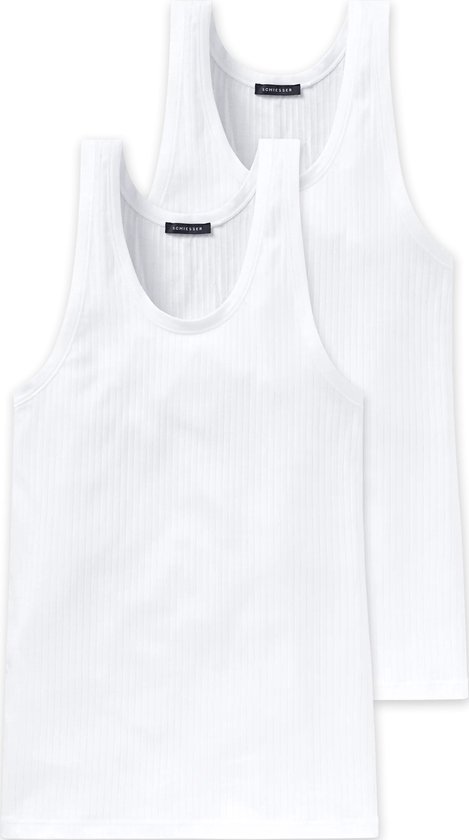 Maillot de corps homme Schieser Authentic - lot de 2 - Zwart - Taille 2XL