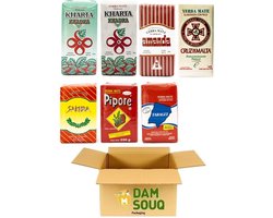 Damsouq® Mate Thee Mixpakket Pipori, Sakhra, Taragui, Amanda, Cruz de malta, Kharta Wit en Groen (7x 250 GR)