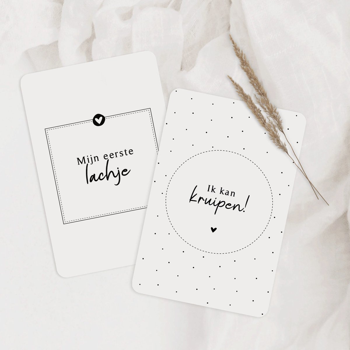 Goedkoopste Fyllbooks - Mijlpaalkaarten Baby - Set van 20 Mijlpaalkaarten - Groeikaarten - Kraamcadeau Milestone Baby Cards